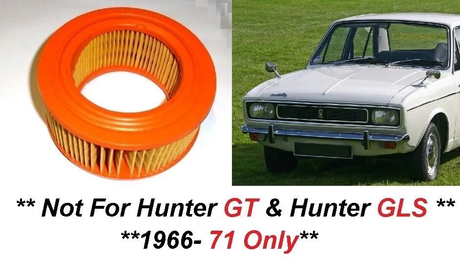 AIR FILTER x1 (Hillman Hunter) (1500cc & 1725cc) (**1966- 71 Only**) 